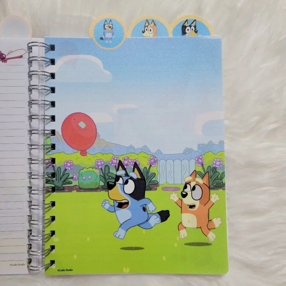 Bluey Tabbed Spiral Notebook